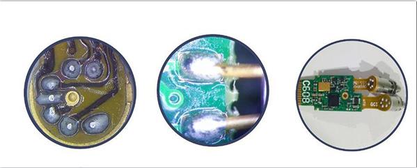 光通訊FPC軟板與光器件焊接， PCB硬板與光器件焊接圖示